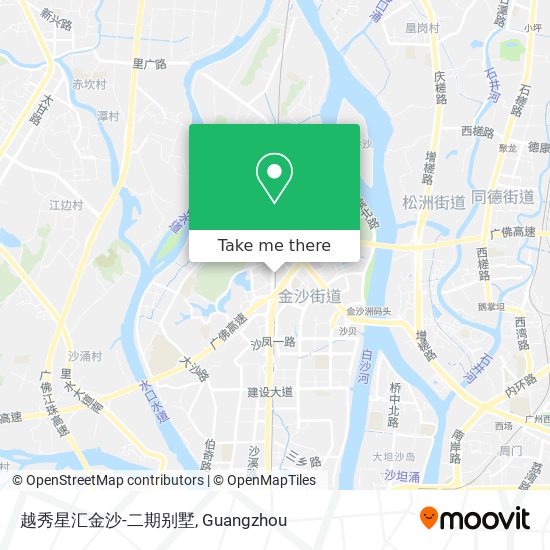 越秀星汇金沙-二期别墅 map