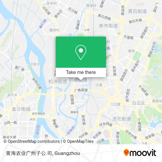 黄海农业广州子公.司 map