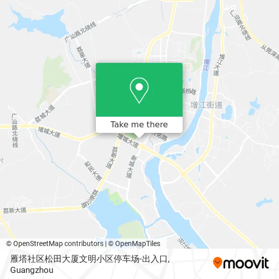 雁塔社区松田大厦文明小区停车场-出入口 map