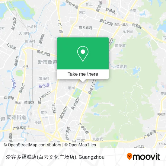 爱客多蛋糕店(白云文化广场店) map