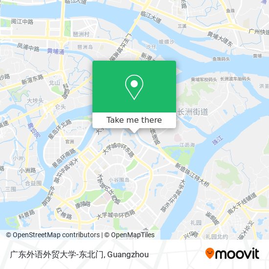 广东外语外贸大学-东北门 map