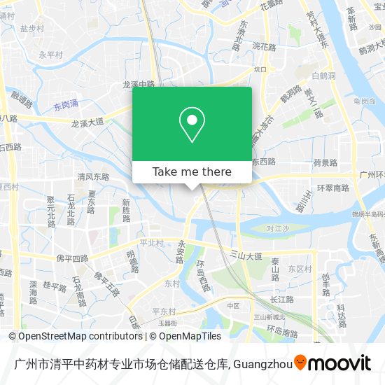 广州市清平中药材专业市场仓储配送仓库 map