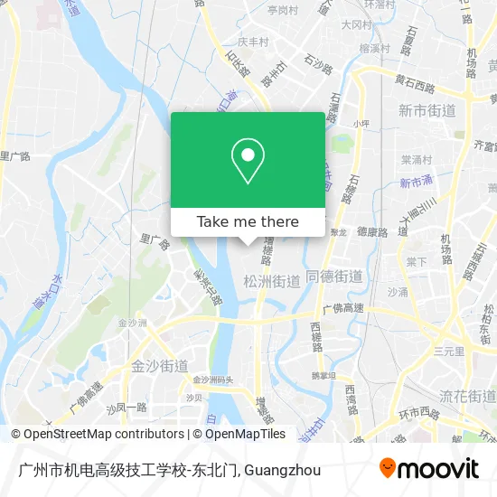 广州市机电高级技工学校-东北门 map