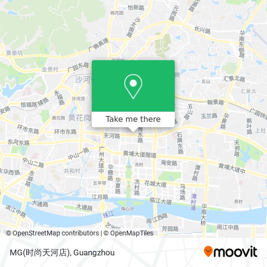MG(时尚天河店) map