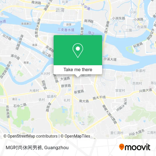 MG时尚休闲男裤 map