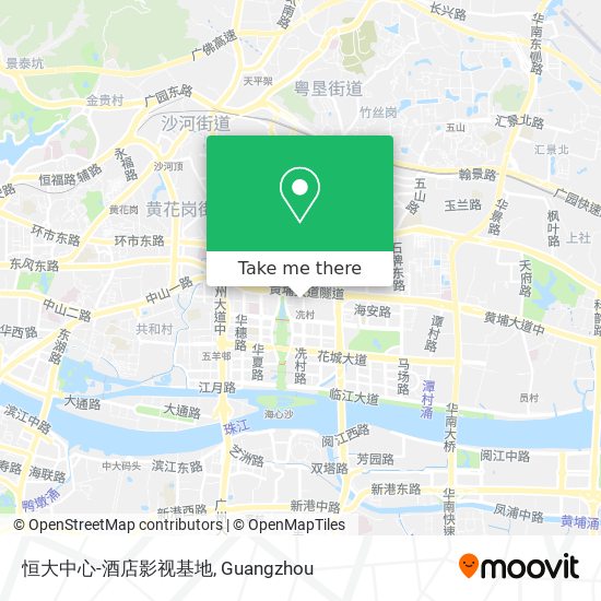 恒大中心-酒店影视基地 map