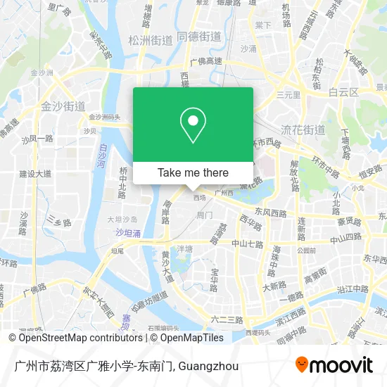 广州市荔湾区广雅小学-东南门 map