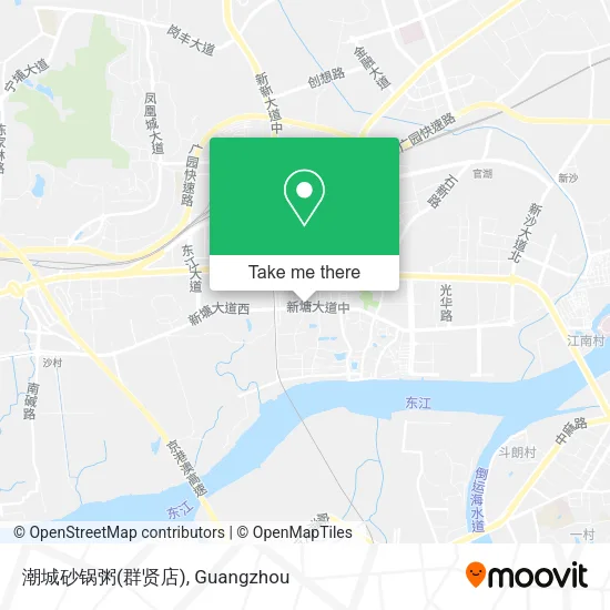 潮城砂锅粥(群贤店) map