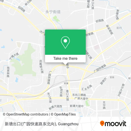 新塘出口(广园快速路东北向) map
