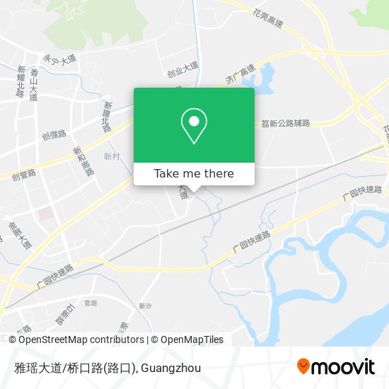 雅瑶大道/桥口路(路口) map