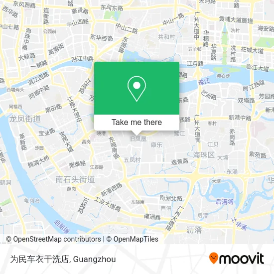 为民车衣干洗店 map