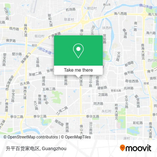 升平百货家电区 map