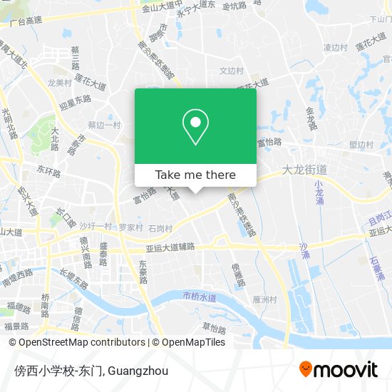 傍西小学校-东门 map