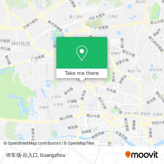 停车场-出入口 map