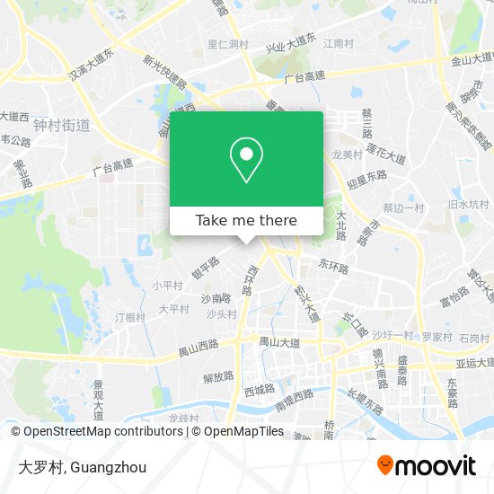 大罗村 map