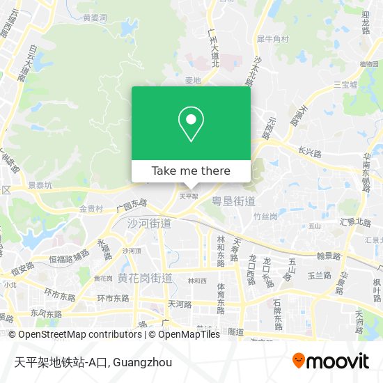 天平架地铁站-A口 map