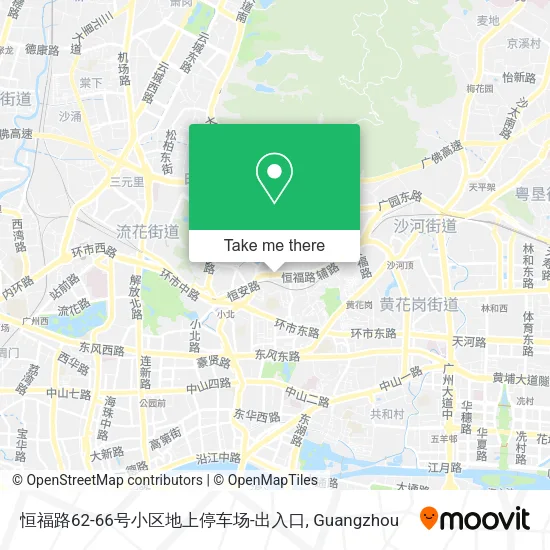 恒福路62-66号小区地上停车场-出入口 map