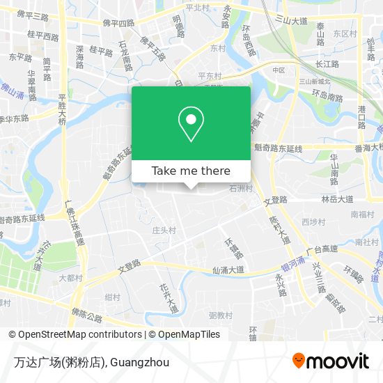 万达广场(粥粉店) map