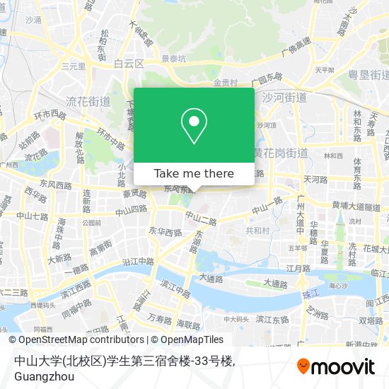 中山大学(北校区)学生第三宿舍楼-33号楼 map