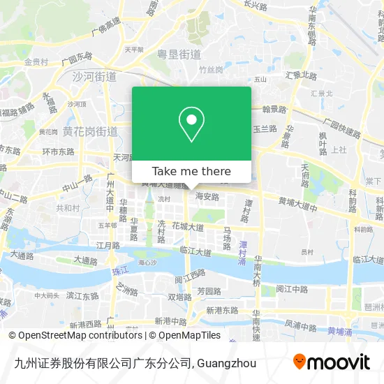 九州证券股份有限公司广东分公司 map