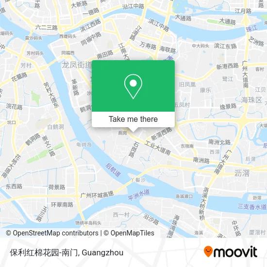 保利红棉花园-南门 map