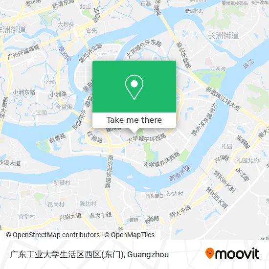 广东工业大学生活区西区(东门) map