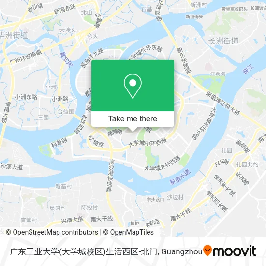 广东工业大学(大学城校区)生活西区-北门 map