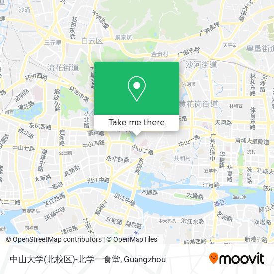 中山大学(北校区)-北学一食堂 map