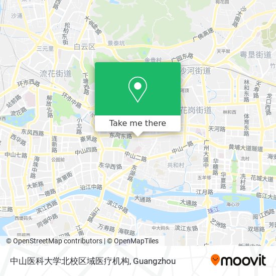 中山医科大学北校区域医疗机构 map
