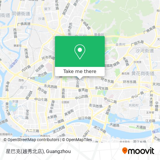 星巴克(越秀北店) map