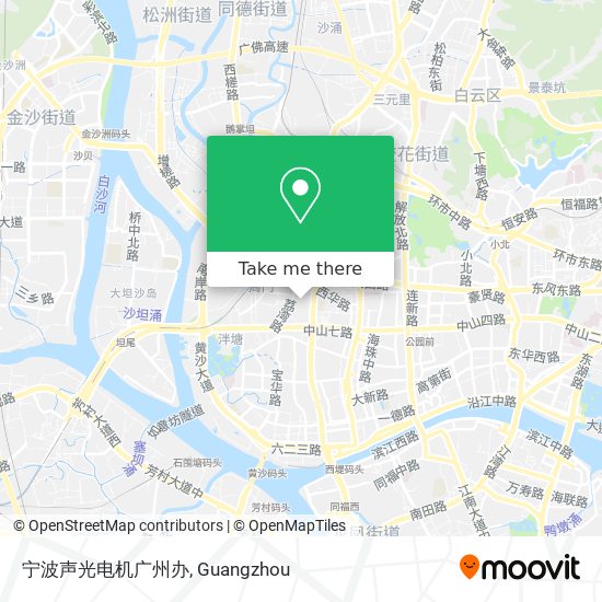宁波声光电机广州办 map