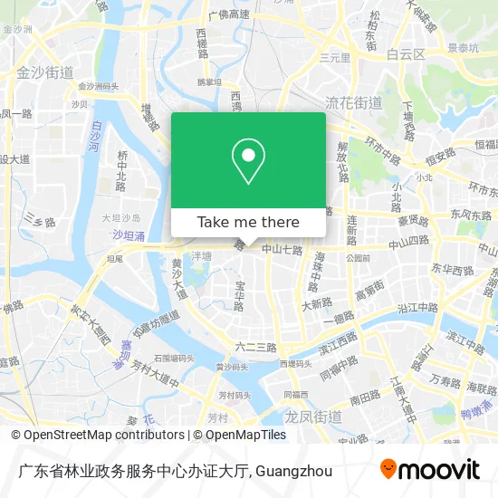 广东省林业政务服务中心办证大厅 map