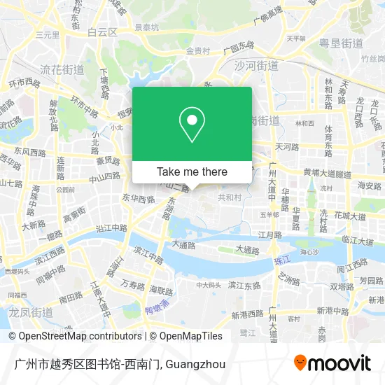 广州市越秀区图书馆-西南门 map