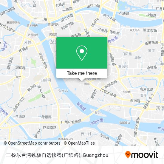 三餐乐台湾铁板自选快餐(广纸路) map