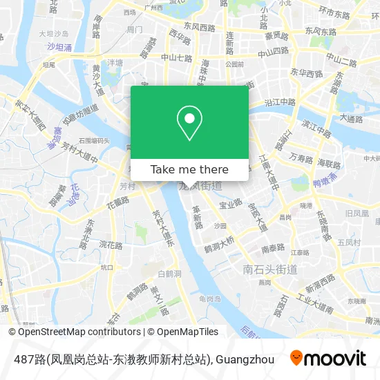 487路(凤凰岗总站-东漖教师新村总站) map