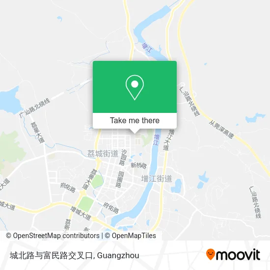 城北路与富民路交叉口 map