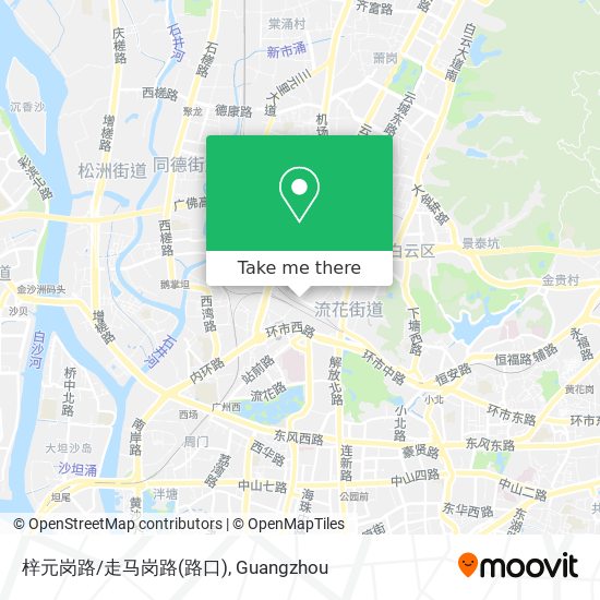 梓元岗路/走马岗路(路口) map