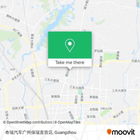 奇瑞汽车广州保瑞直营店 map