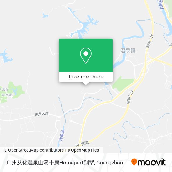 广州从化温泉山溪十房Homepart别墅 map