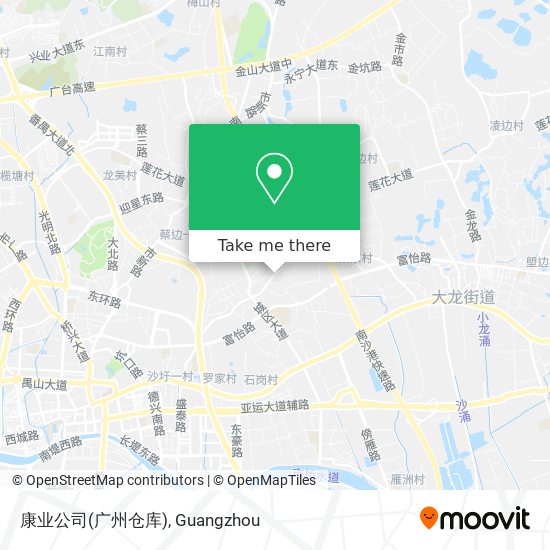 康业公司(广州仓库) map