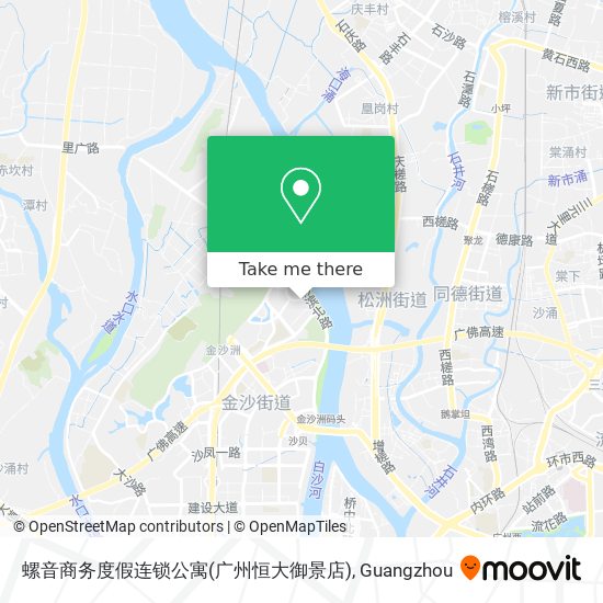 螺音商务度假连锁公寓(广州恒大御景店) map