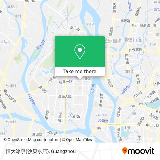 恒大冰泉(沙贝水店) map