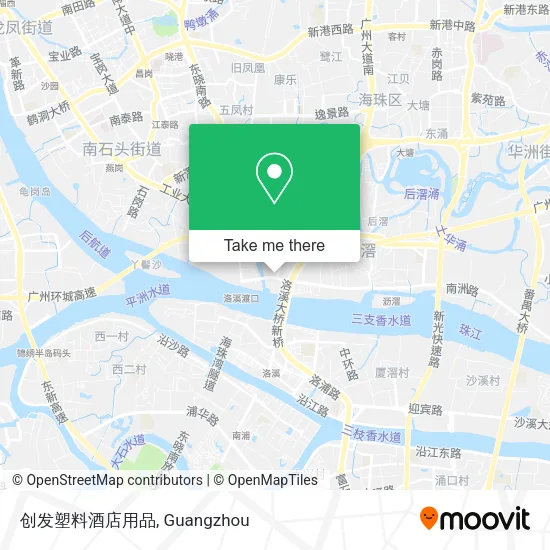 创发塑料酒店用品 map