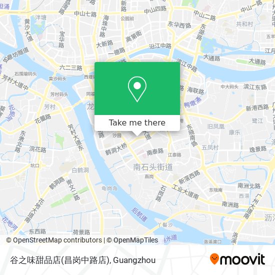 谷之味甜品店(昌岗中路店) map