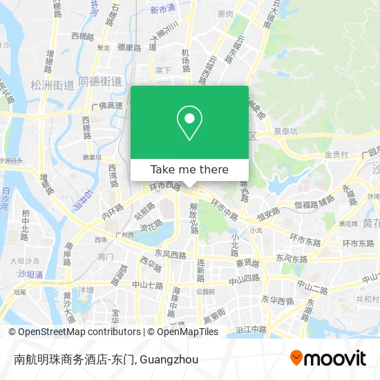 南航明珠商务酒店-东门 map