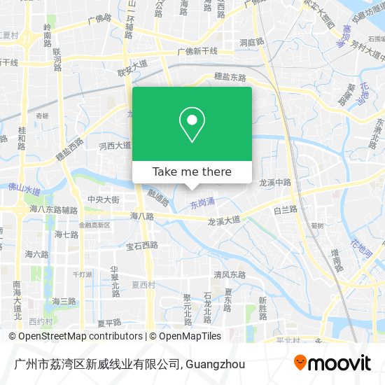 广州市荔湾区新威线业有限公司 map