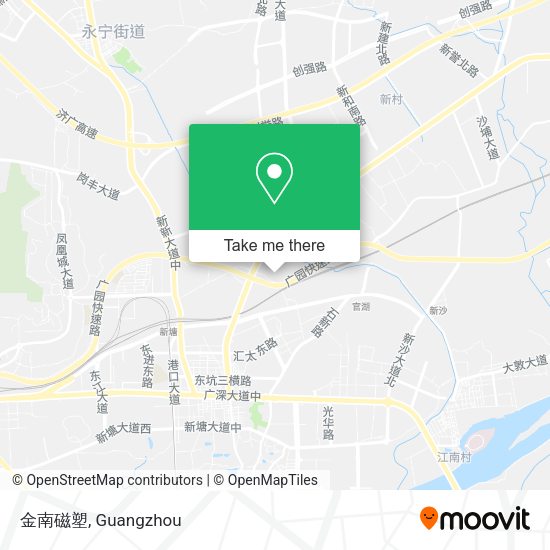 金南磁塑 map
