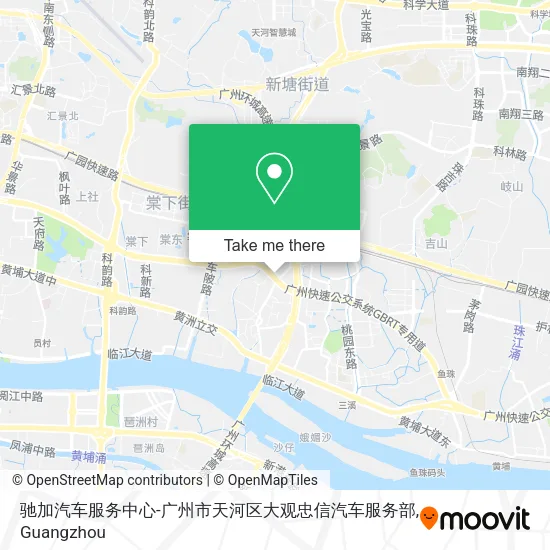 驰加汽车服务中心-广州市天河区大观忠信汽车服务部 map