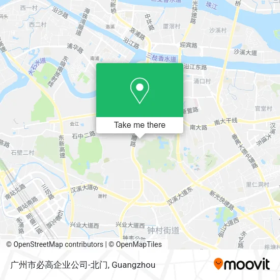 广州市必高企业公司-北门 map