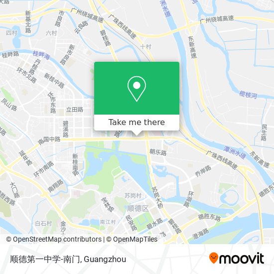顺德第一中学-南门 map